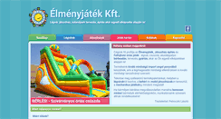 Desktop Screenshot of elmenyjatek.hu