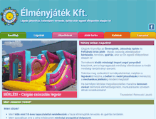 Tablet Screenshot of elmenyjatek.hu